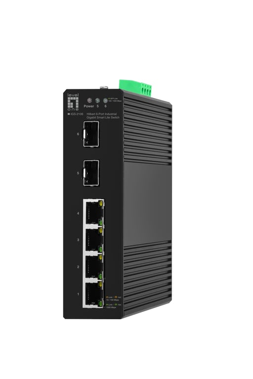 LevelOne IGS-2106 łącza sieciowe Zarządzany L2 Gigabit Ethernet (10/100/1000) Czarny