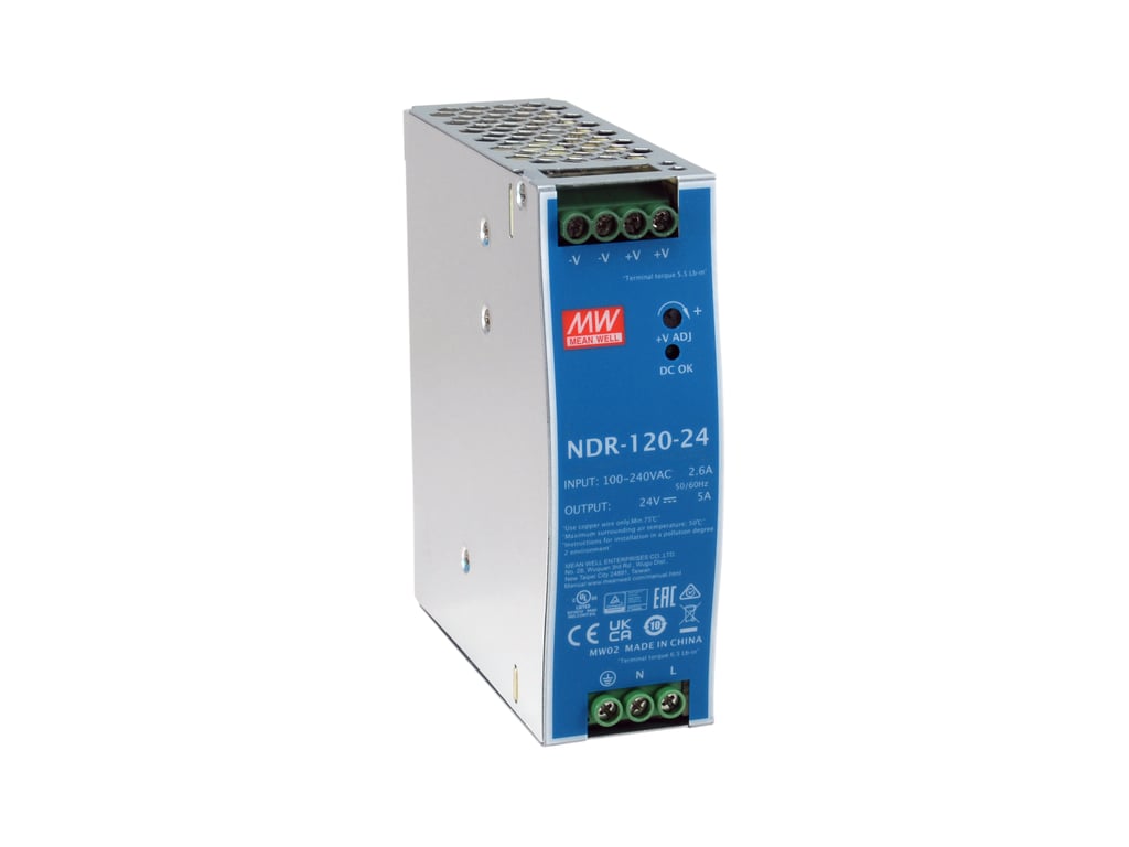 LevelOne POW-2442 moduł zasilaczy 120 W Niebieski, Srebrny