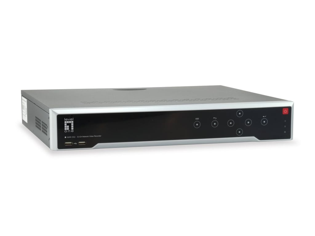 LevelOne NVR-1332 Sieciowy Rejestrator Wideo (NVR) Czarny, Srebrny
