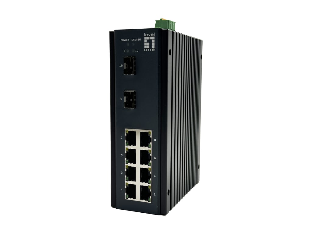LevelOne IGU-1071 łącza sieciowe Zarządzany L2+ Gigabit Ethernet (10/100/1000) Czarny