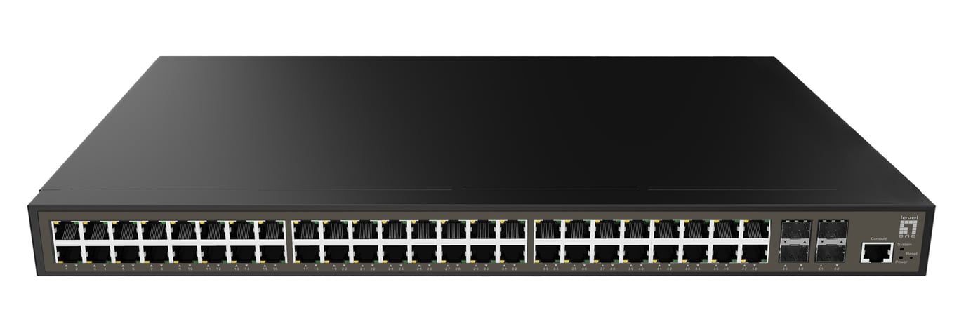 LevelOne GEL-5271 łącza sieciowe Zarządzany L2+ Gigabit Ethernet (10/100/1000) 1U Czarny