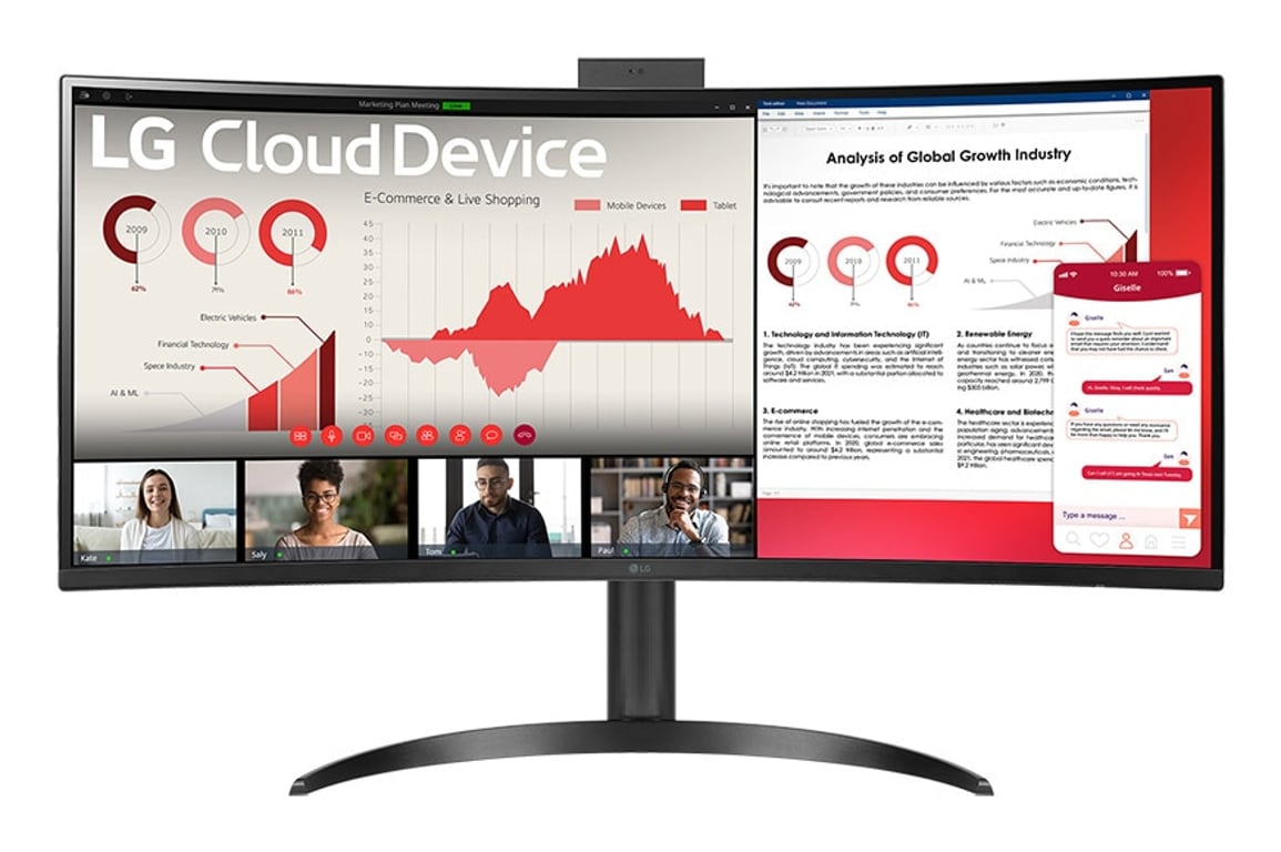 LG 34CR651W-BP komputer wielofunkcyjny All-in-One Intel® Pentium® Silver N6005 86,4 cm (34