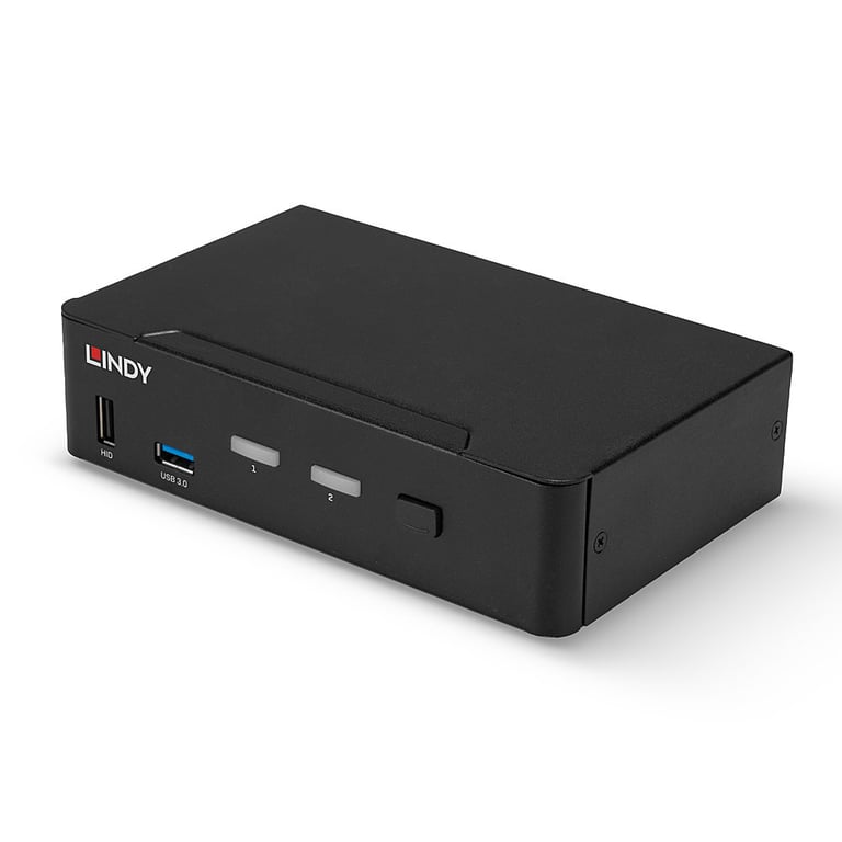 Lindy 39312 przełącznik KVM Czarny