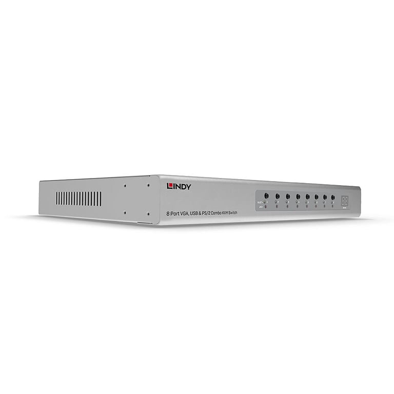 Lindy 39526 przełącznik KVM Możliwości montowania w stelażu Srebrny