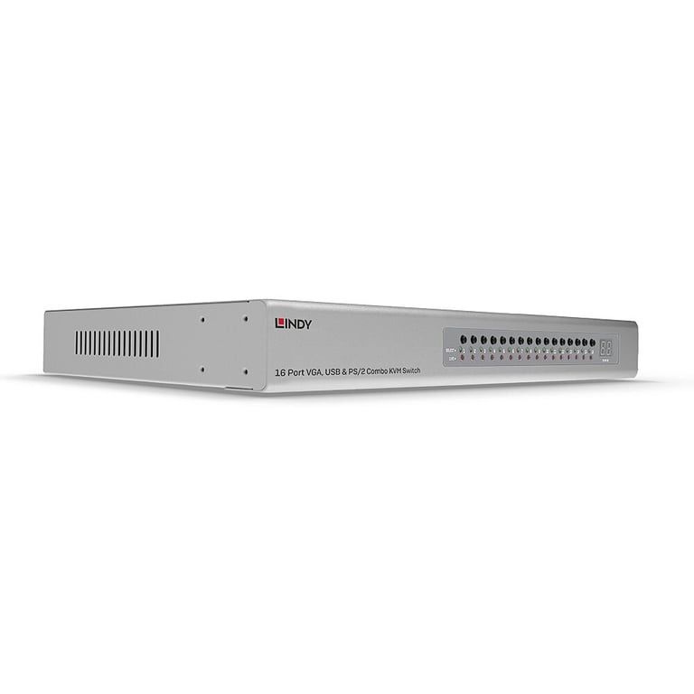 Lindy 39527 przełącznik KVM Możliwości montowania w stelażu Srebrny