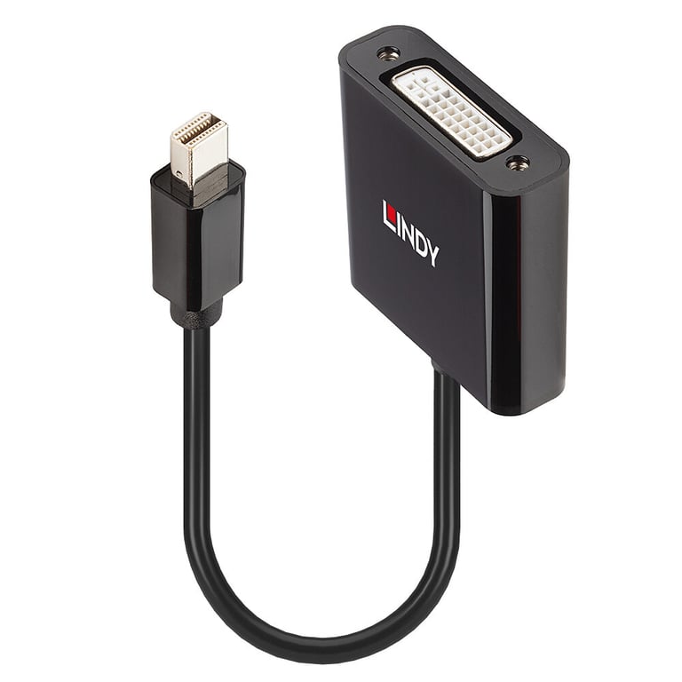 Lindy 41736 zmieniacz płci / kabli Mini DisplayPort DVI-D Czarny