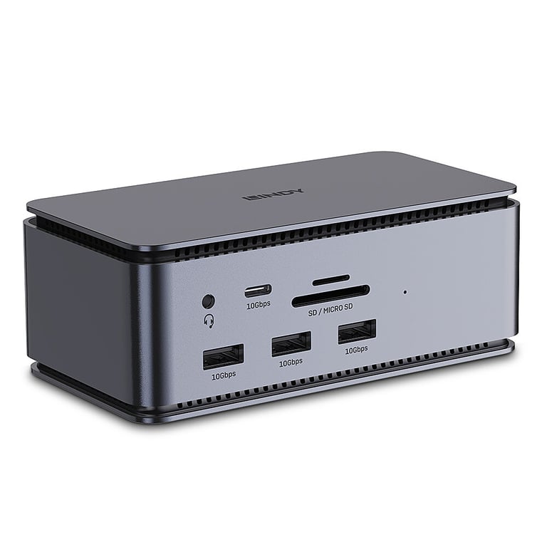 Lindy DST-Pro USB4 Dokujący Antracyt