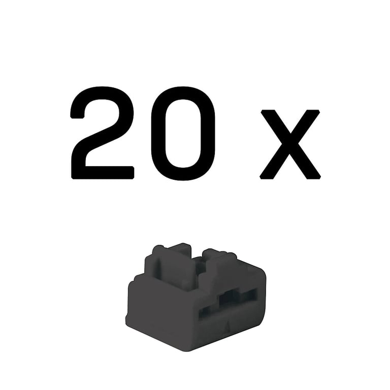 Lindy 47892 bloker portów Blokada portu RJ-45 Czarny Kopolimer akrylonitrylo-butadieno-styrenowy (ABS) 20 szt.