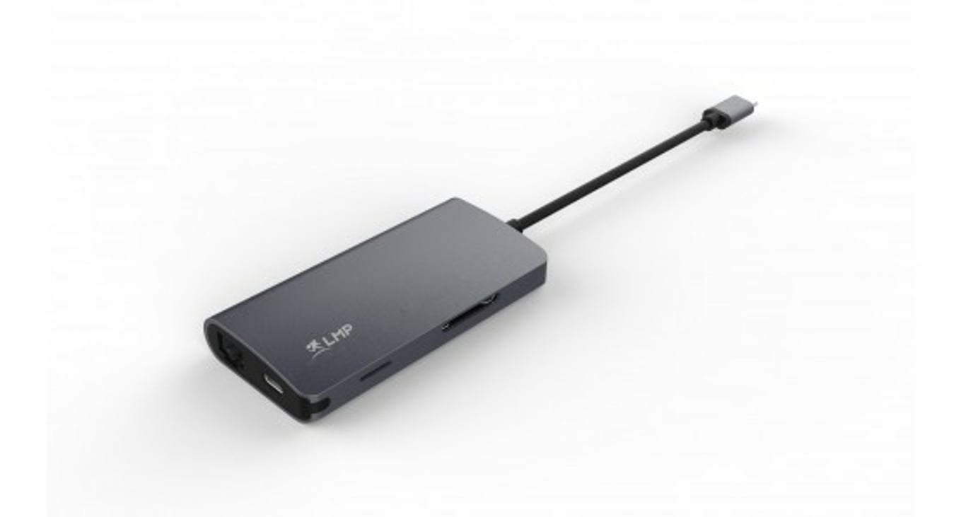 LMP 15954 stacja dokująca USB 3.2 Gen 2 (3.1 Gen 2) Type-C Szary