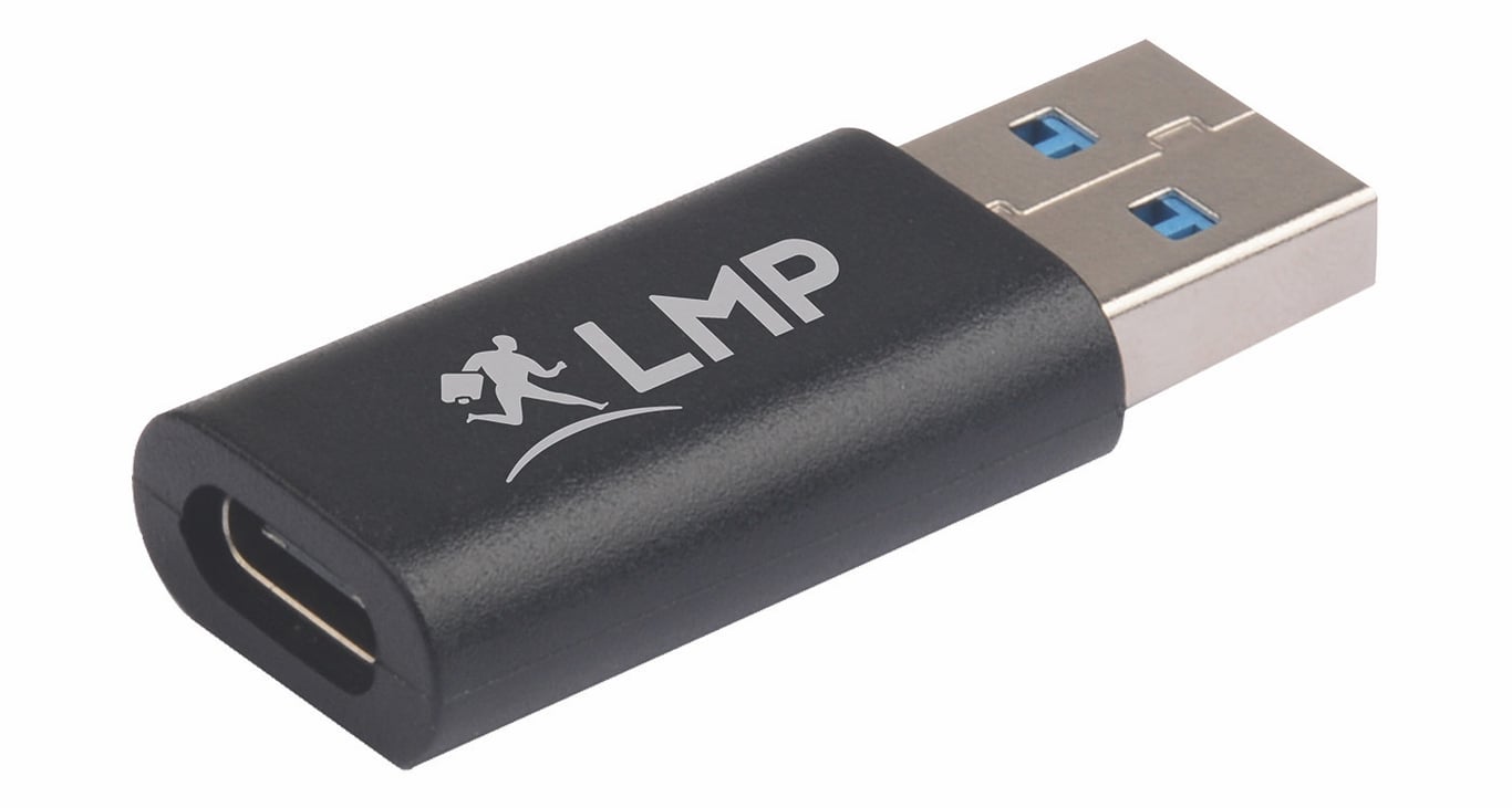 LMP 18985 zmieniacz płci / kabli USB-C USB-A Czarny