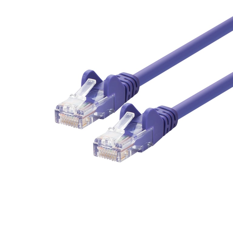 LOGON TCU55U005P kabel sieciowy Fioletowy 0,5 m Cat5e U/UTP (UTP)