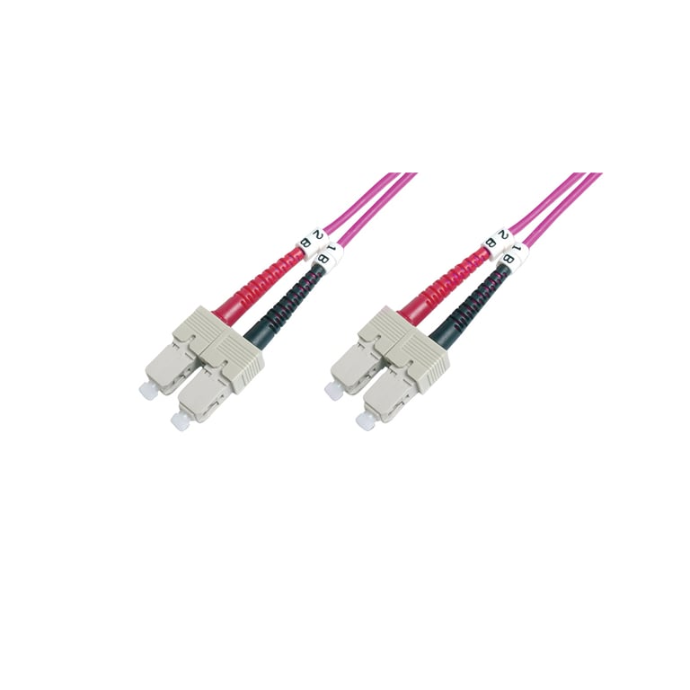 LOGON AL5SCSC10I/4I kabel InfiniBand / światłowodowy 10 m 2x SC Różowy