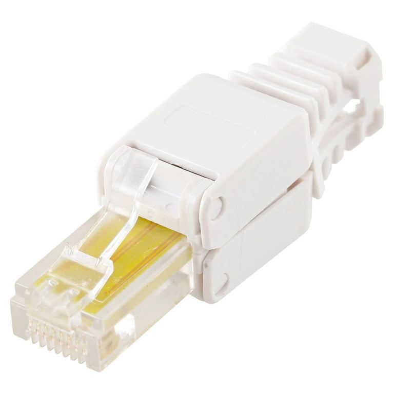 LOGON TWP8P8TP wtyczka RJ-45 Przezroczysty, Biały, Żółty