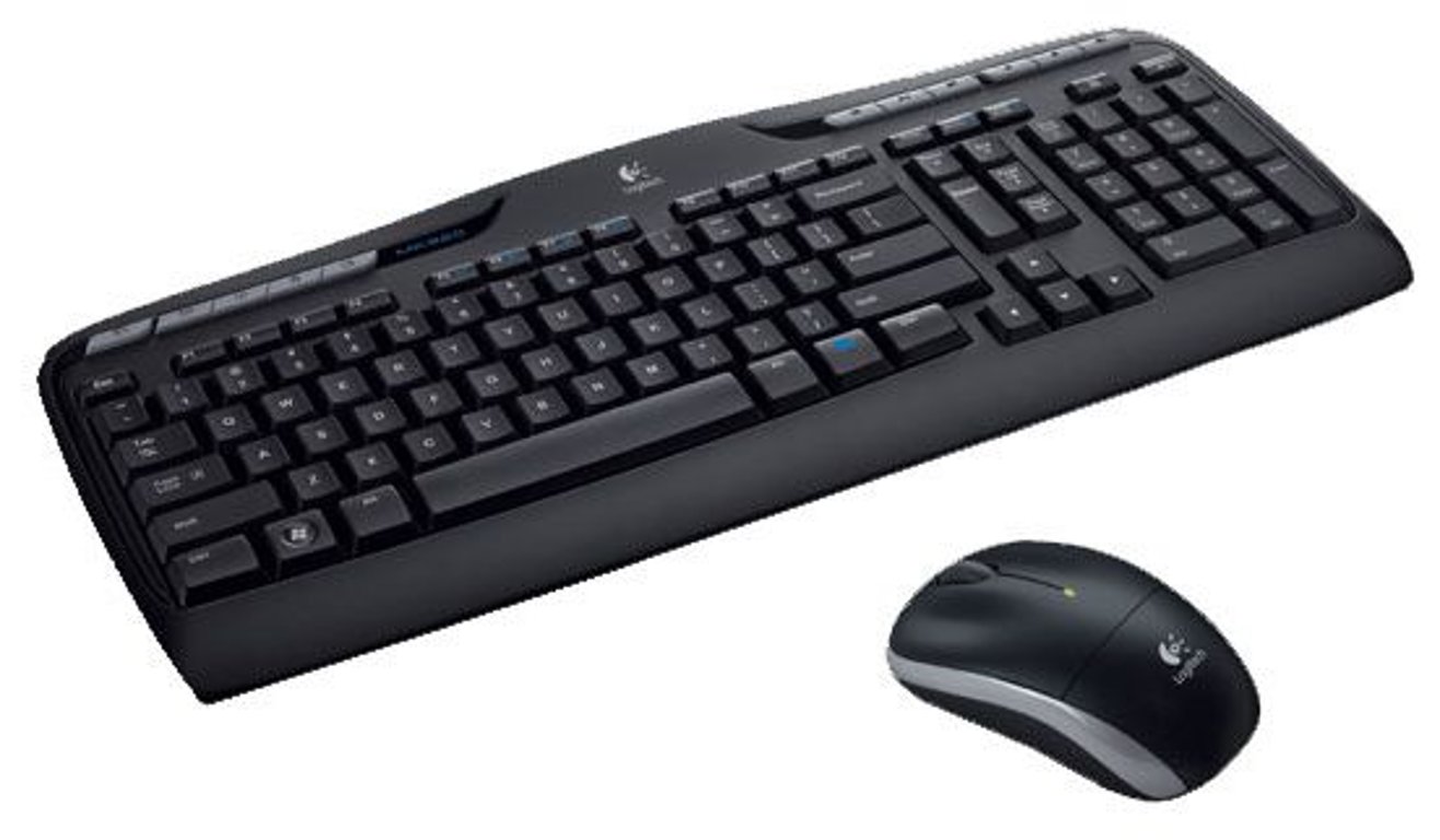Logitech Wireless Combo MK330 klawiatura Dołączona myszka USB QWERTZ Niemiecki Czarny
