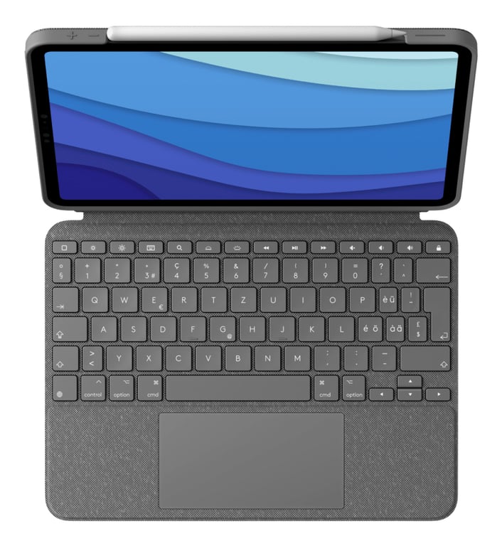 Logitech Combo Touch for iPad Pro 11-inch (1st, 2nd, and 3rd generation) Szary Smart Connector QWERTZ Swiss
