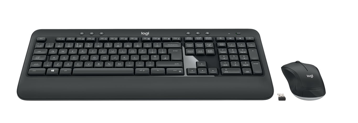 Logitech Advanced MK540 klawiatura Dołączona myszka Uniwersalne RF Wireless Arabski Czarny, Biały