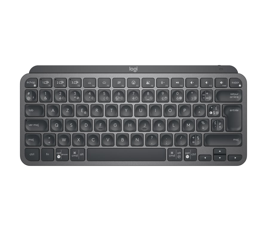 Logitech MX Keys Mini for Business klawiatura Biuro RF Wireless + Bluetooth AZERTY Francuski Grafitowy