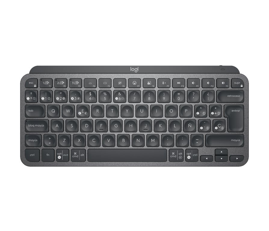 Logitech MX Keys Mini klawiatura Biuro RF Wireless + Bluetooth QWERTY Hiszpański Grafitowy