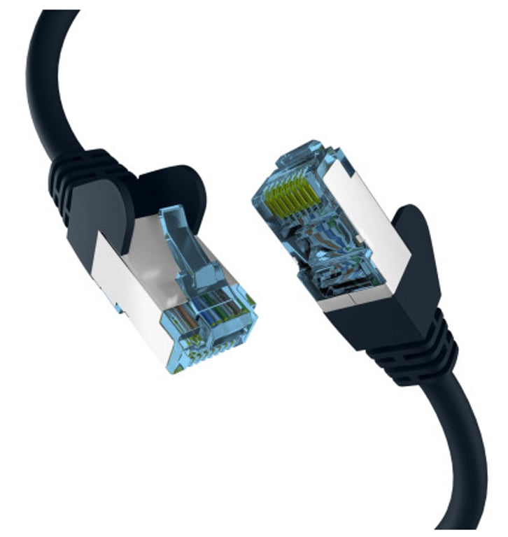 M-Cab EC020200152 kabel sieciowy Czarny 2 m Cat7 S/FTP (S-STP)