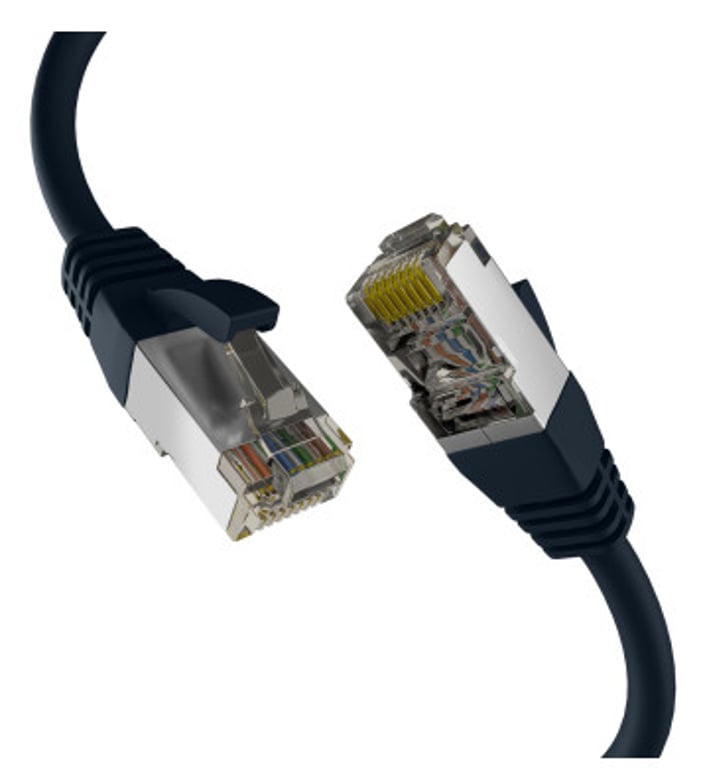 M-Cab EC020200304 kabel sieciowy Czarny 3 m Cat8.1 S/FTP (S-STP)