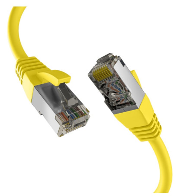 M-Cab EC020200247 kabel sieciowy Żółty 1,5 m Cat8.1 S/FTP (S-STP)