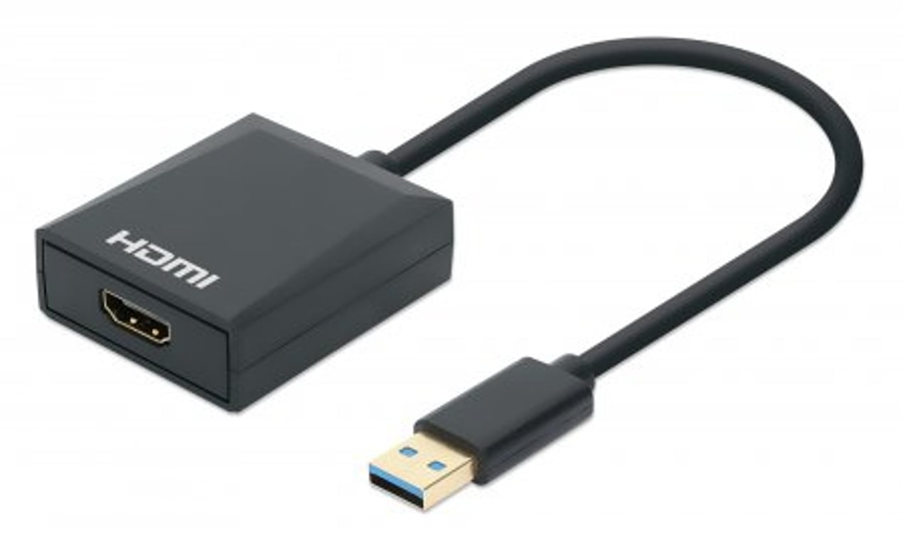 Manhattan 153690 stacja dokująca Przewodowa USB 3.2 Gen 1 (3.1 Gen 1) Type-A Czarny