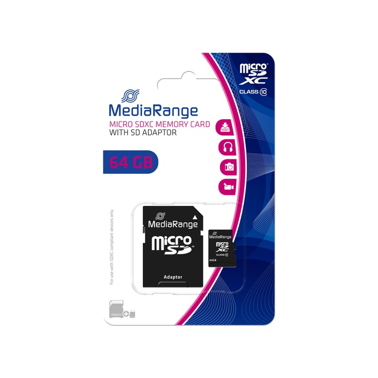 MediaRange MR955 pamięć flash 64 GB MicroSDXC Klasa 10