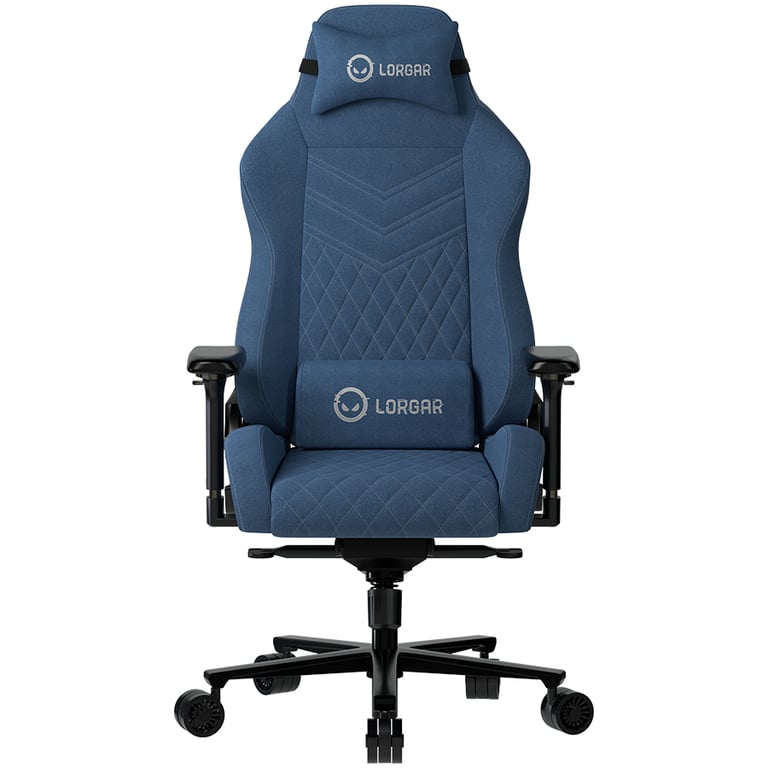 Lorgar Ace 422, Gaming chair, Anti-stain durable fabric, 1.8 mm metal frame, multiblock mechanism, 4D armrests, 5 Star aluminium base, Class-4 gas lift, 75mm PU casters, Blue