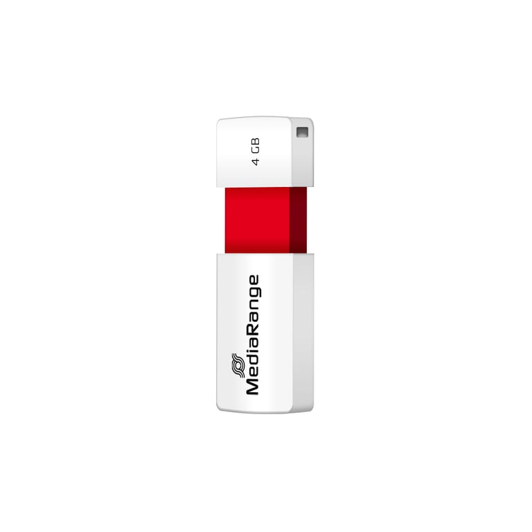MediaRange MR970 4 GB USB Typu-A 2.0 Czerwony, Biały MR970