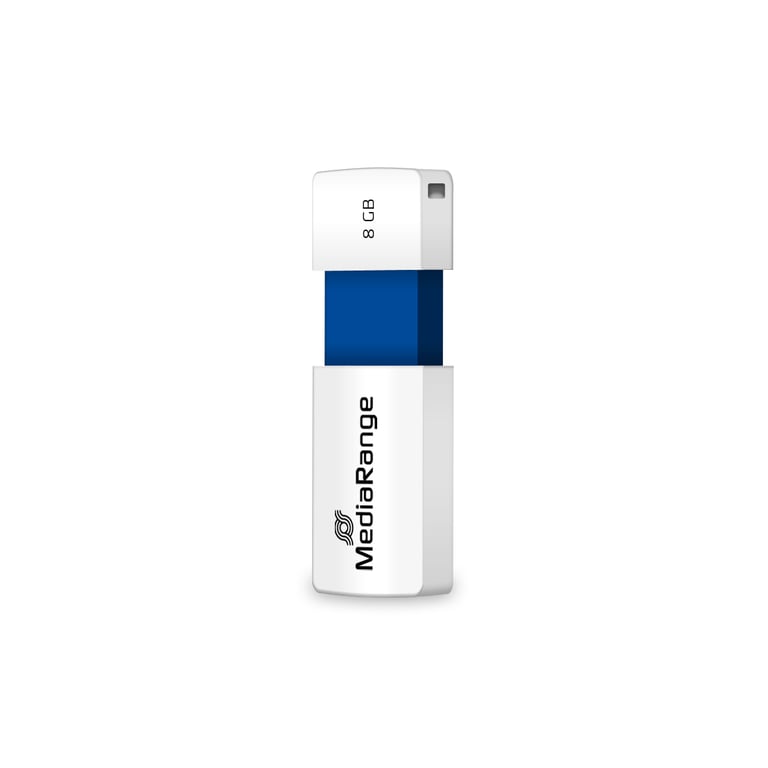 MediaRange MR971 8 GB USB Typu-A 2.0 Niebieski, Biały MR971
