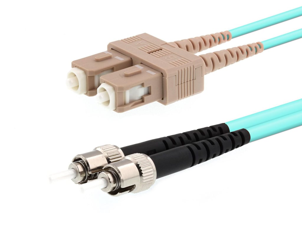 Microconnect FIB122002 kabel optyczny 2 m ST SC OM3 Niebieski