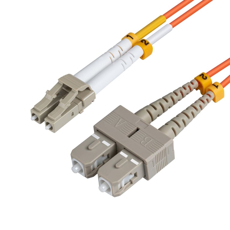 Microconnect 2m LC-SC UPC LSZH kabel optyczny OM2 Pomarańczowy