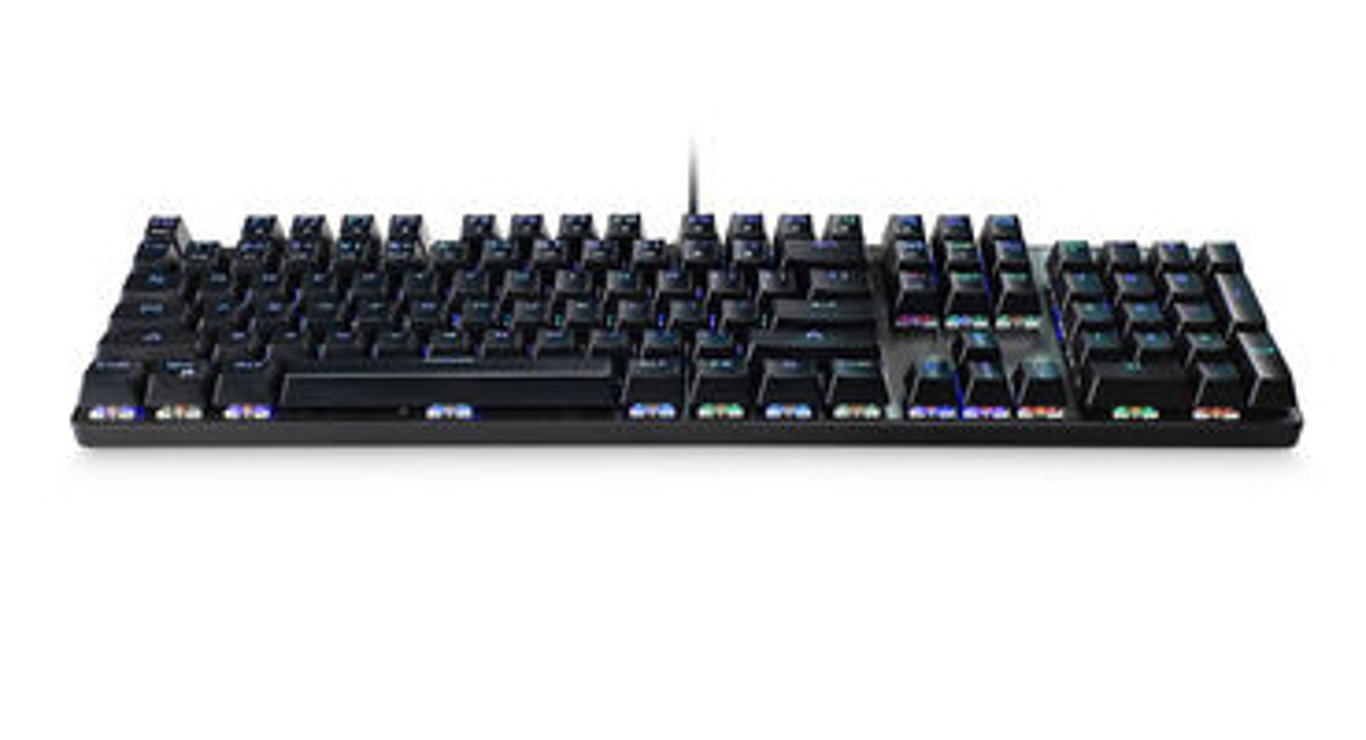 MediaRange MRGS101-UK klawiatura Gaming USB QWERTY UK międzynarodowy Czarny, Srebrny