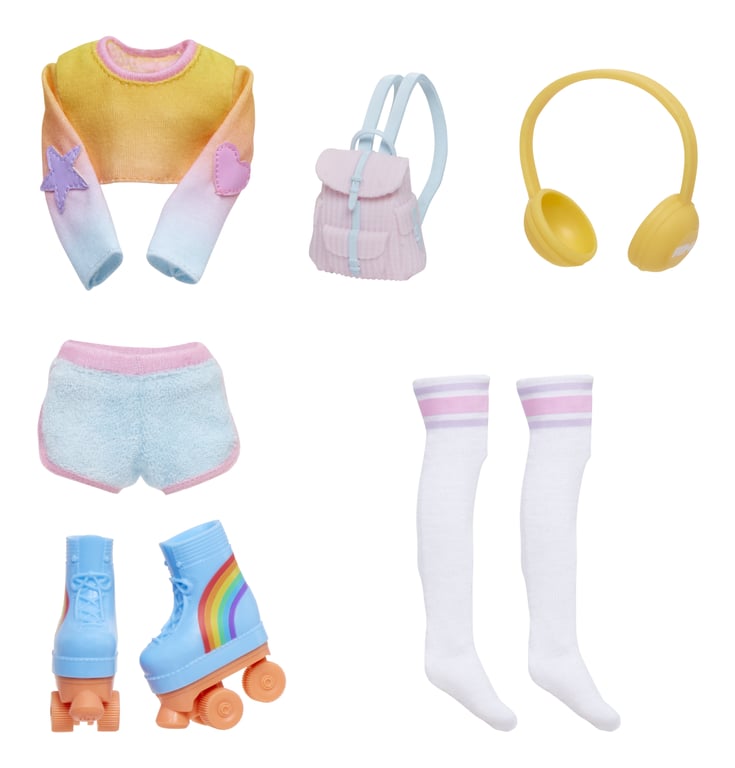 Rainbow High Fashion Pack Skate Social Zestaw ubrań dla lalek