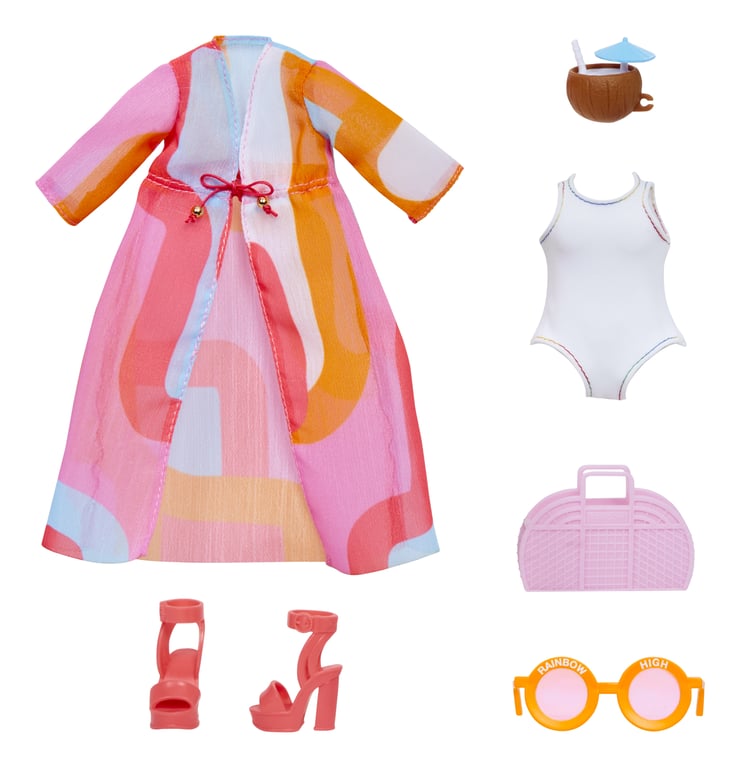 Rainbow High Fashion Pack Pool Theme Zestaw ubrań dla lalek