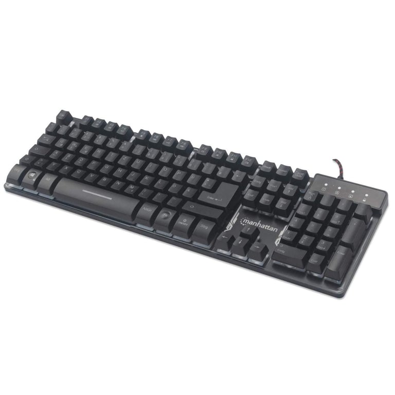 Manhattan 178457 klawiatura USB QWERTY Hiszpański Czarny