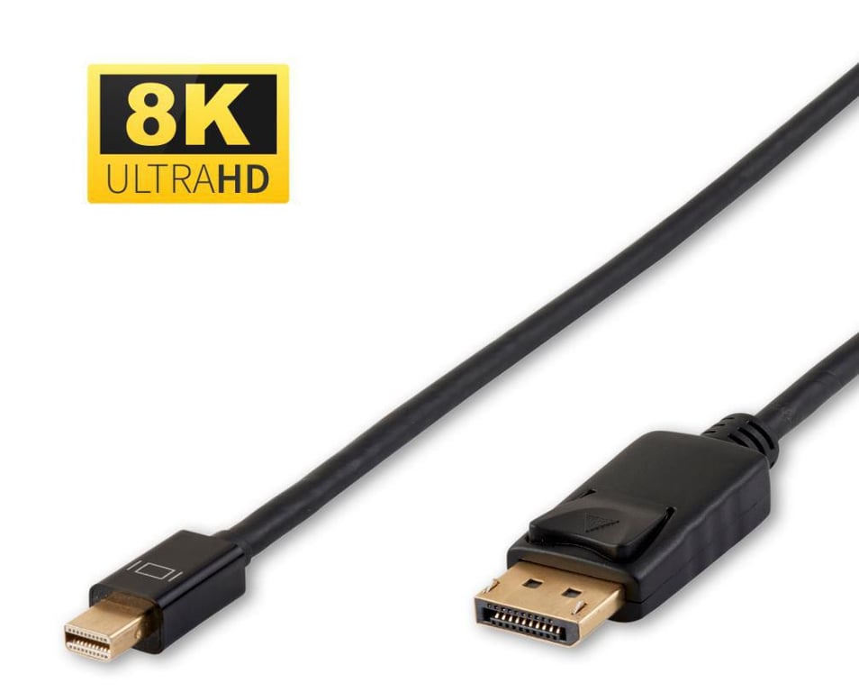 Microconnect DP-MMG-180MBV1.4 kabel DisplayPort 2 m Mini DisplayPort Czarny