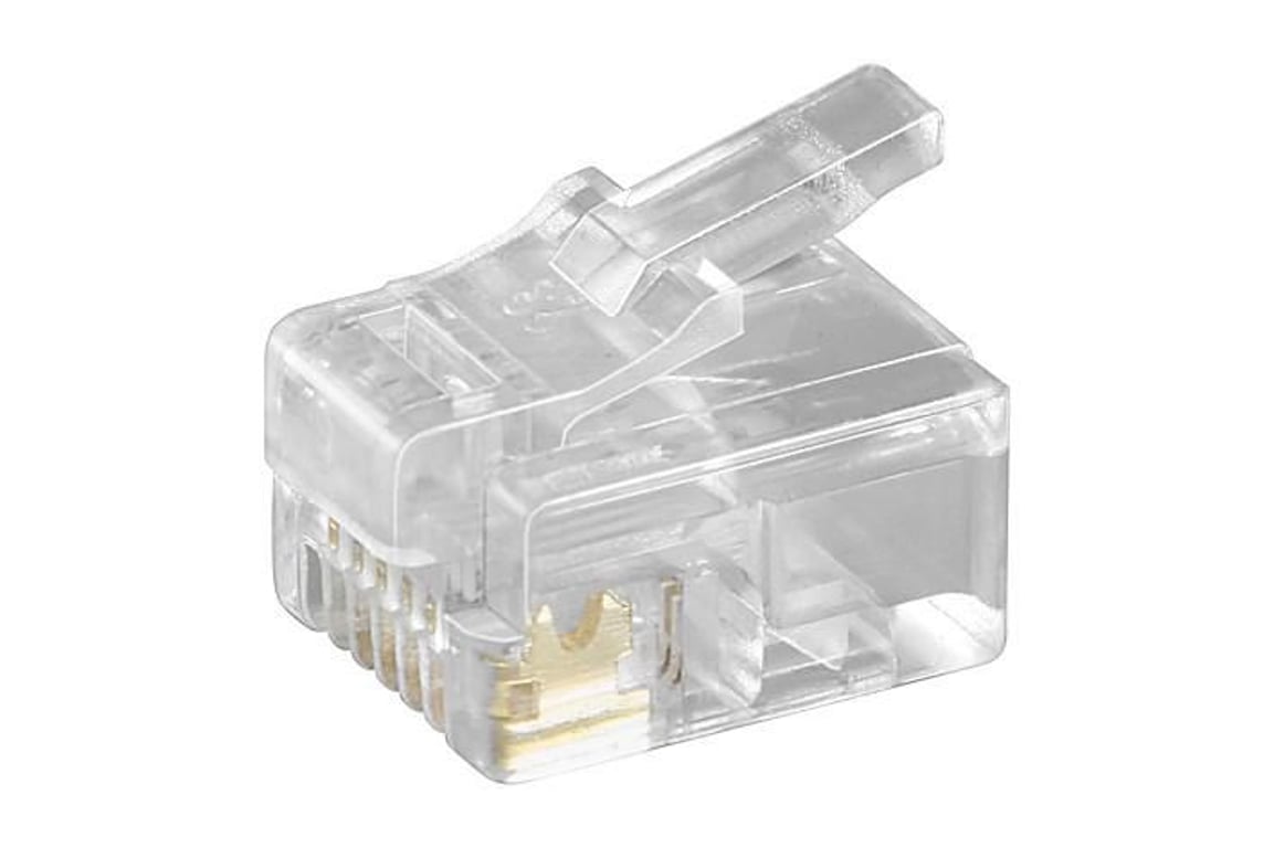 Microconnect KON502-10R wtyczka RJ-12 6P6C Przezroczysty