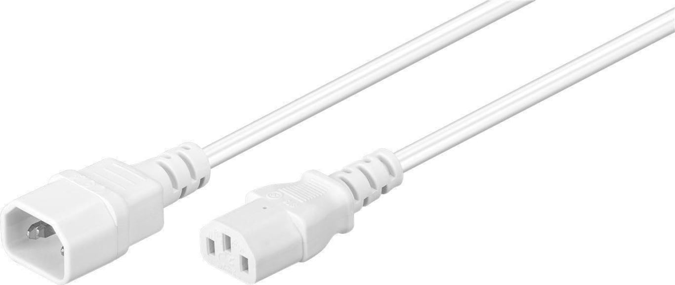 Microconnect PE040630W kabel zasilające Biały 3 m C14 panel C13 panel