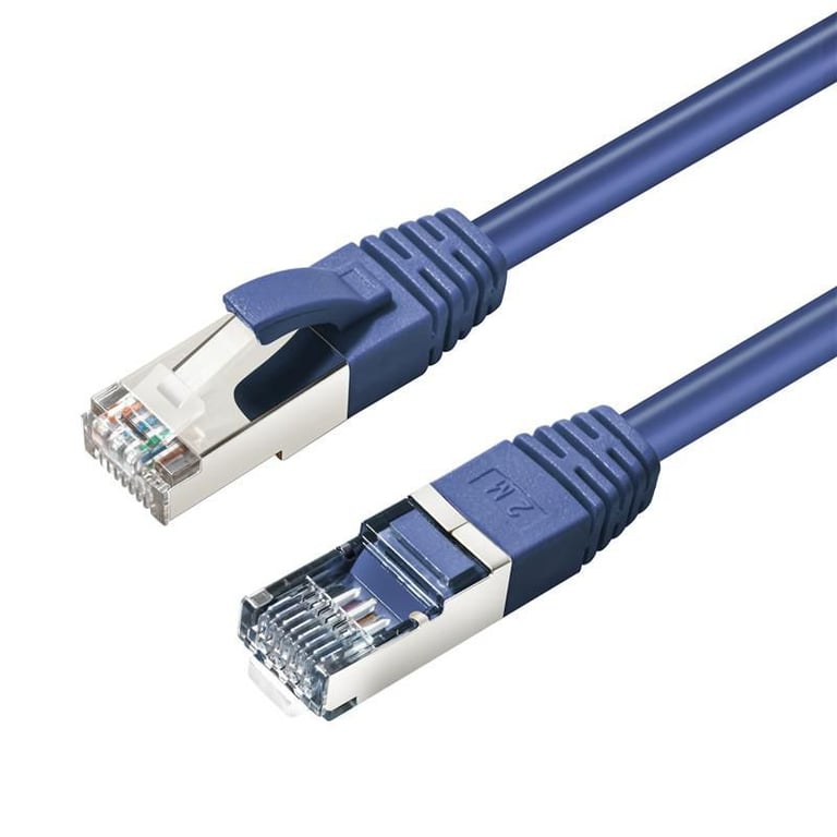 Microconnect MC-SFTP6A01B kabel sieciowy Niebieski 1 m Cat6a S/FTP (S-STP)
