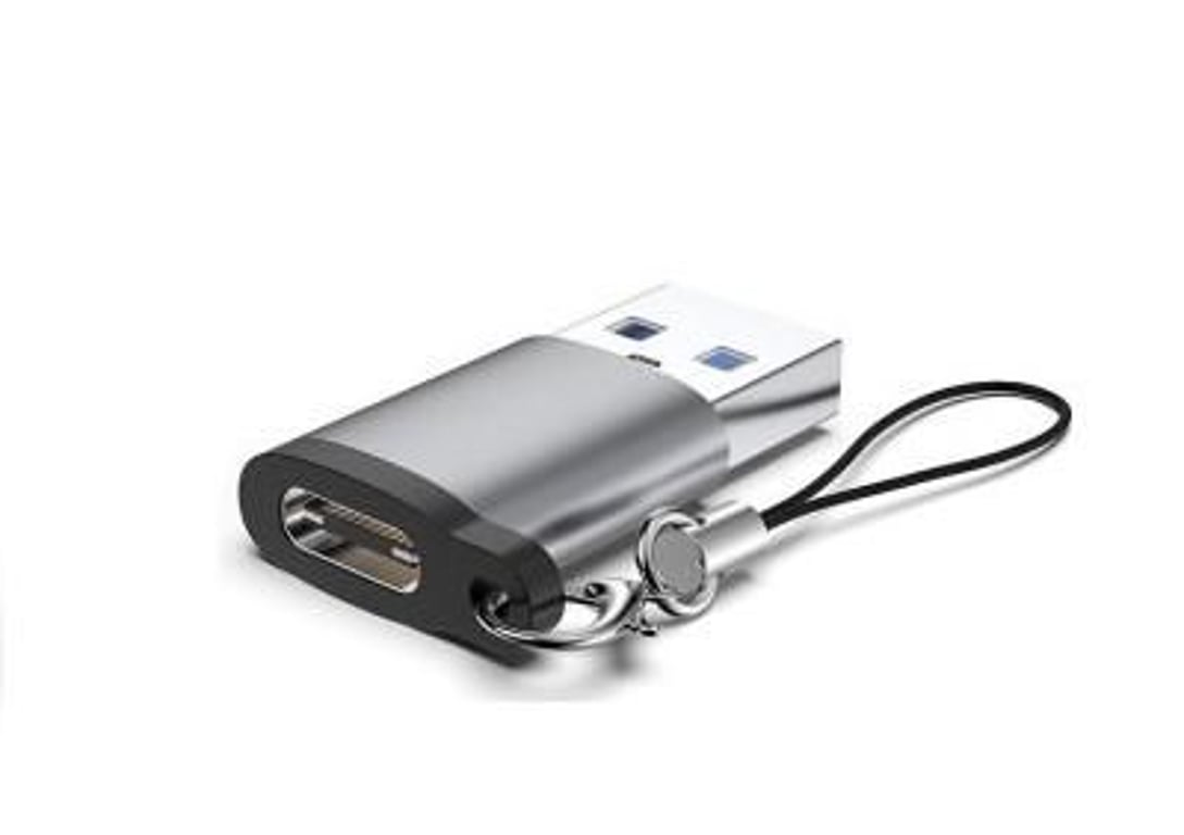 Microconnect USB3.0ACFB-KEY zmieniacz płci / kabli USB C USB A Czarny, Srebrny