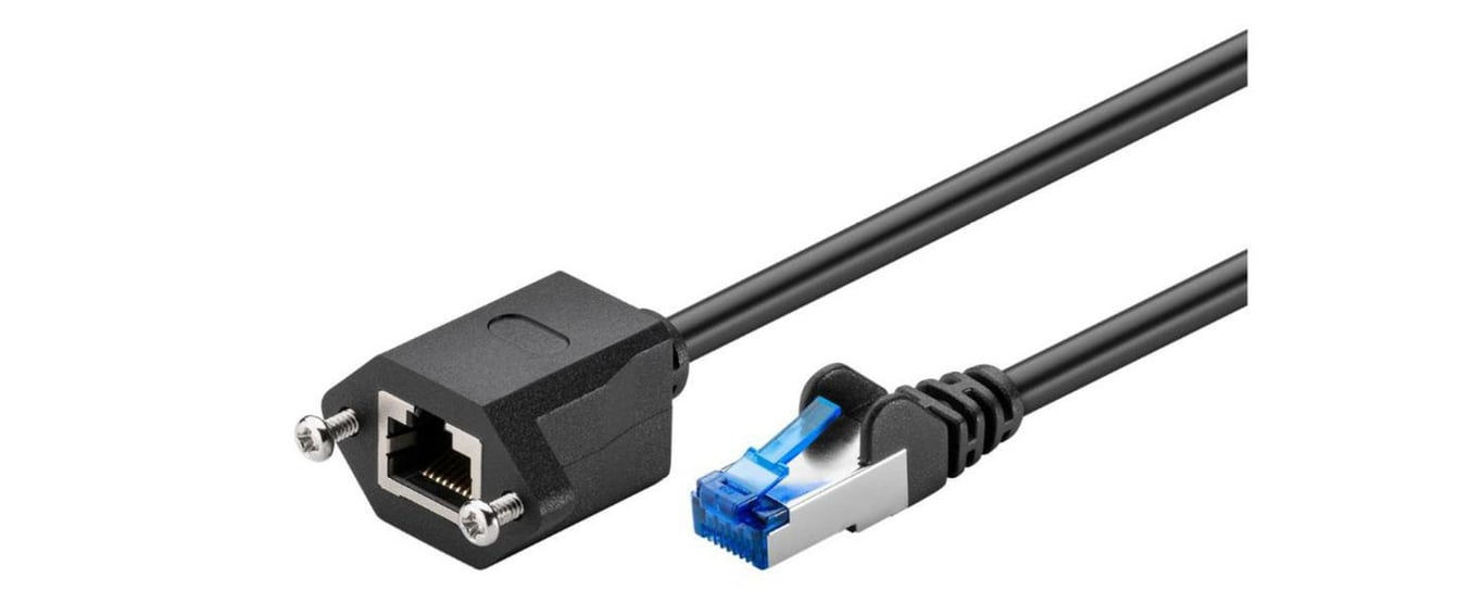 Microconnect SFTP6A03EXT kabel sieciowy Czarny 3 m Cat6a S/FTP (S-STP)
