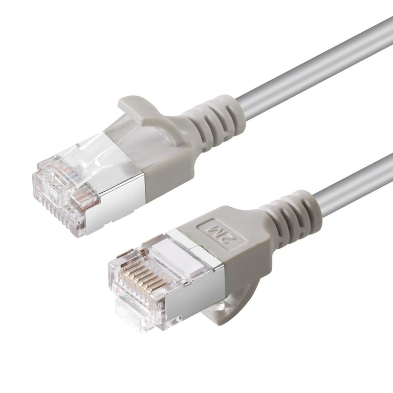 Microconnect V-FTP6A01-SLIM kabel sieciowy Szary 1 m Cat6a U/FTP (STP)