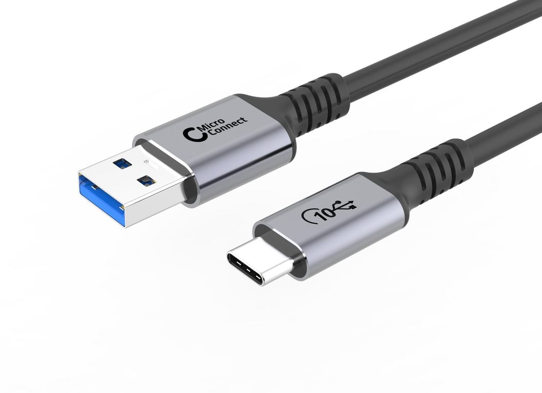 Microconnect USB3.2AC025 kabel USB USB 3.2 Gen 2 (3.1 Gen 2) 0,25 m USB A USB C Czarny