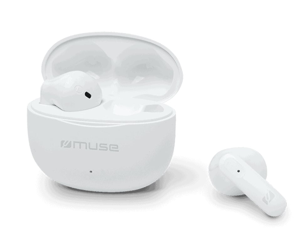 Muse M-270 TWS słuchawki/zestaw słuchawkowy True Wireless Stereo (TWS) Douszny Połączenia/muzyka Bluetooth Biały