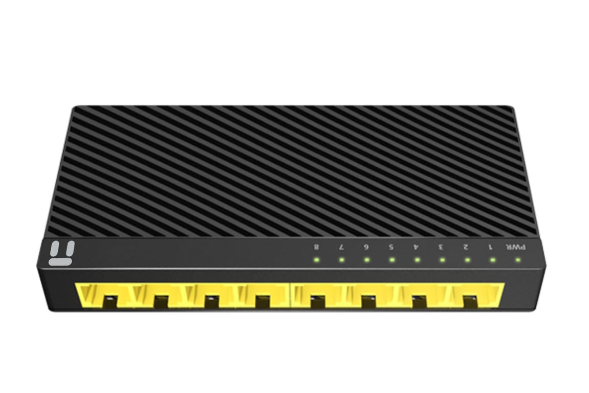 Netis System ST3108GC łącza sieciowe Nie zarządzany Gigabit Ethernet (10/100/1000) Czarny