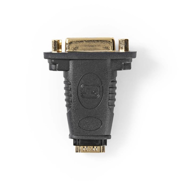 Nedis CVGB34911BK zmieniacz płci / kabli HDMI Type A (Standard) DVI-D Czarny, Złoto
