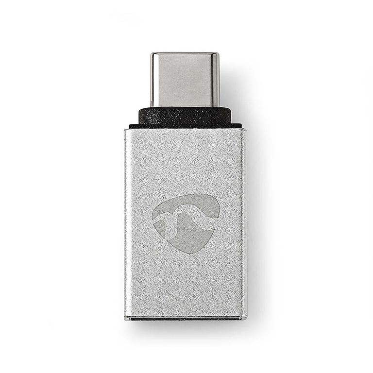 Nedis CCTB60915AL zmieniacz płci / kabli USB Type-C Male USB A Female Aluminium