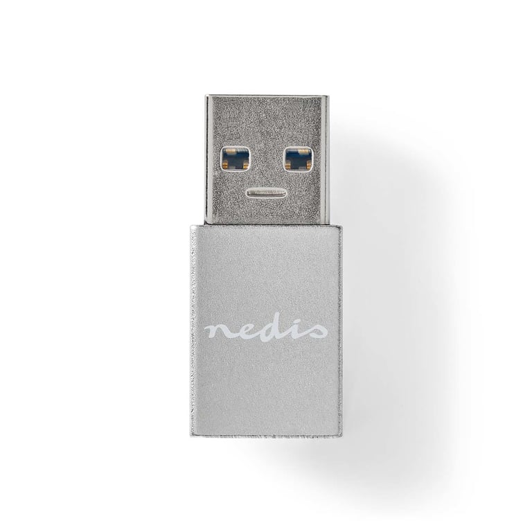 Nedis CCTB60925AL zmieniacz płci / kabli USB A USB C Srebrny