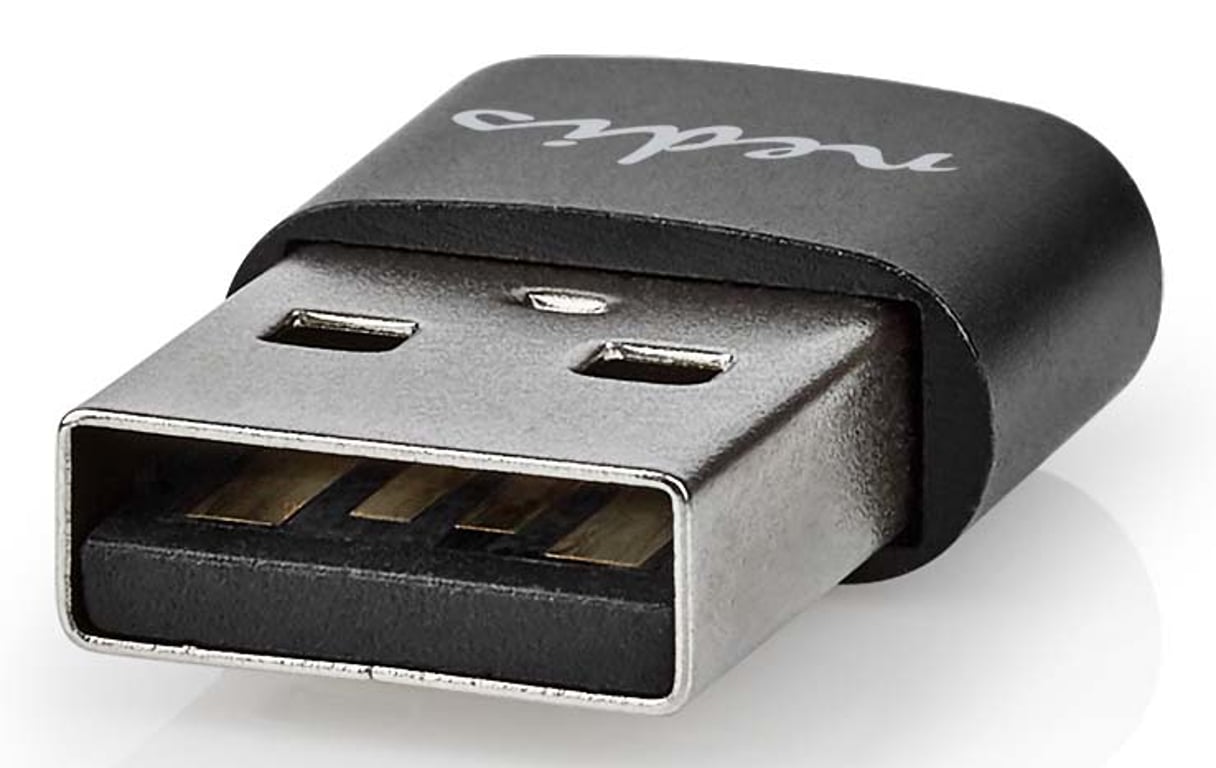 Nedis CCGB60920BK zmieniacz płci / kabli USB-A USB-C Czarny